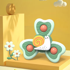 4pcs Animal Rotating Suction Cup Gyroscope Toy Set for Kids Bath Time Play