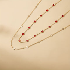 Rhinestone Thin Waist Golden Double Layer Metal Belly Chain Body Jewelry