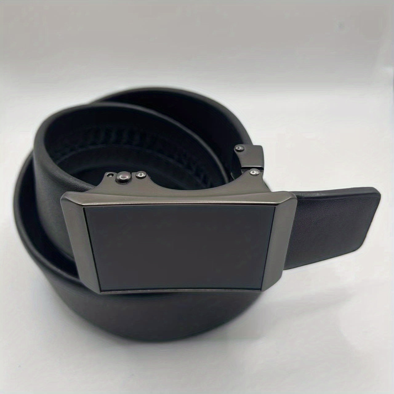 1pc Leather Automatic Belt Business Leather Belt Suit All match
