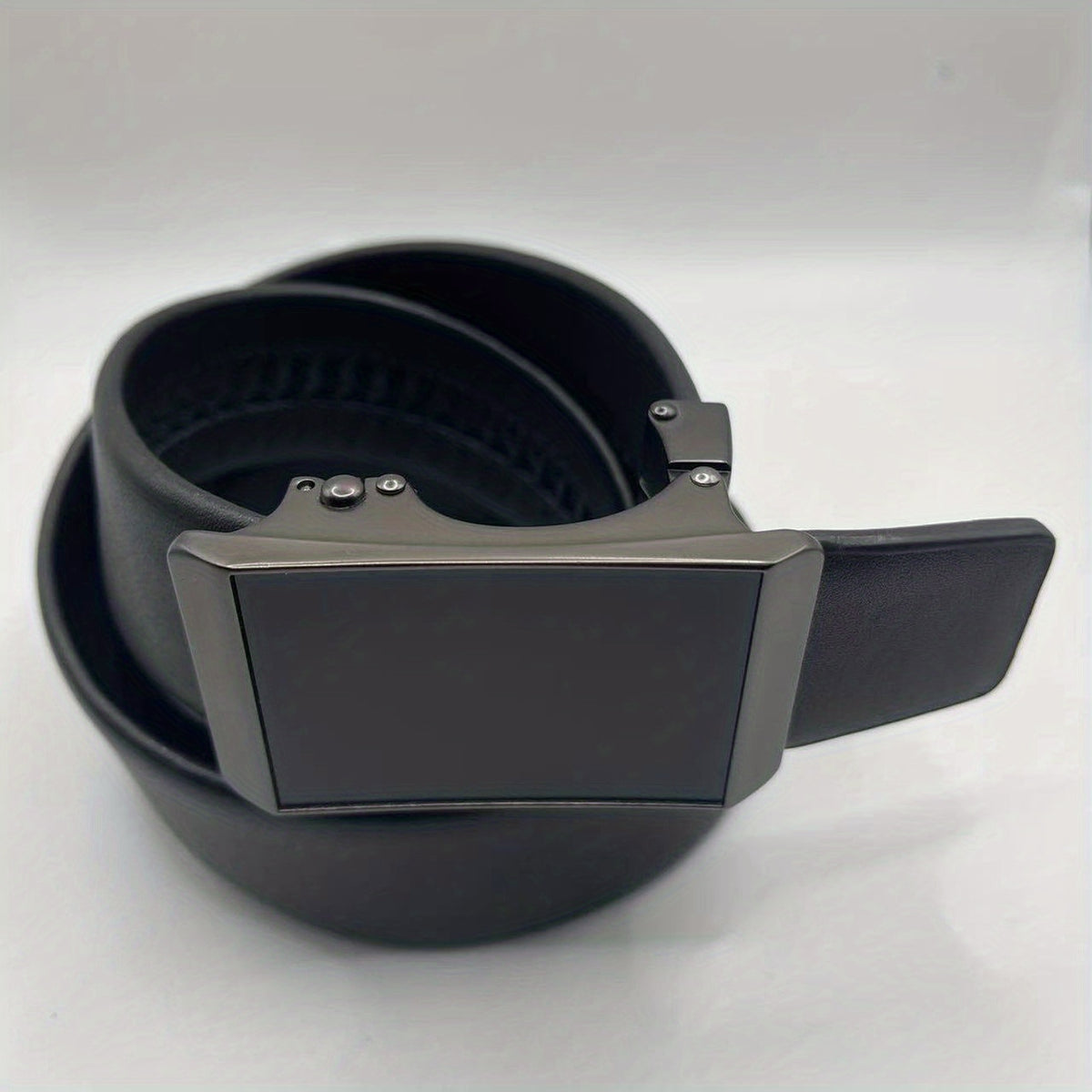 1pc Leather Automatic Belt Business Leather Belt Suit All match