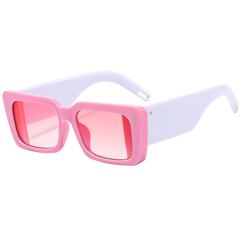 Thick Frame Sunglasses Women's Leopard Block Shades Golf Eyewear