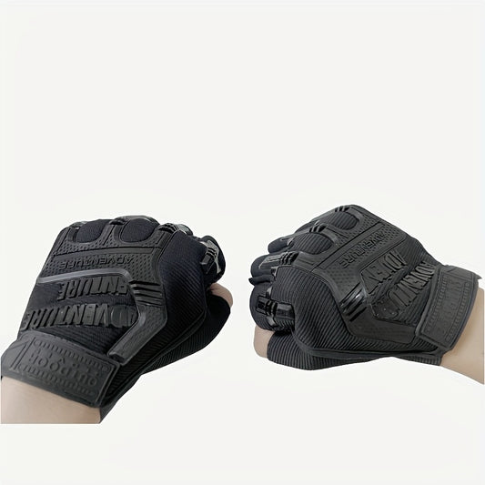 2pcs Outdoor Tactical Non-slip Half Finger Gloves For Training Cycling