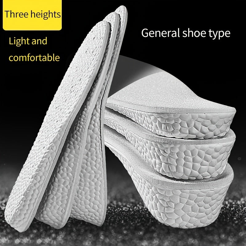 Height Increased Popcorn Memory Foam Insoles for Men Women