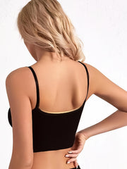 5pcs Ribbed Push Up Bras Comfy & Breathable Intimates Bra Women's Lingerie