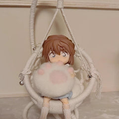 BJD Dollhouse Hanging Chair Swing Hammock Set 1:12 Scale