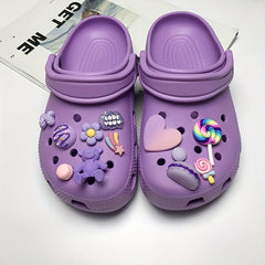 Purple Y2K Charms For Clogs Sandals Girls Ladies