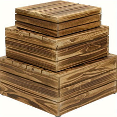Wedding Cake Tray Wooden Style for Coffee Cake Drinks