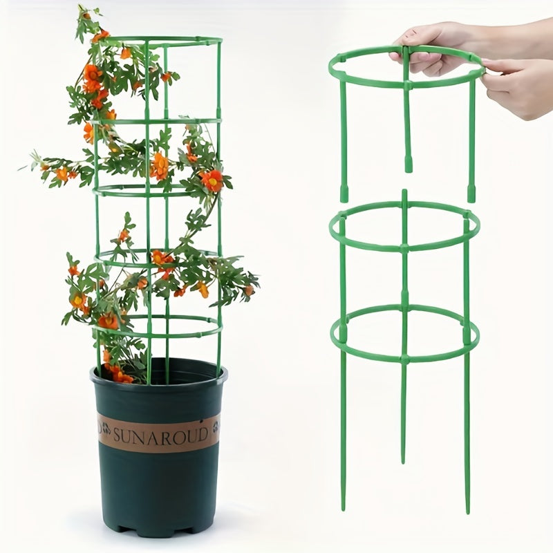 Plant Support Stakes Half Round Cage Holder for Flower Pot Climbing Trellis