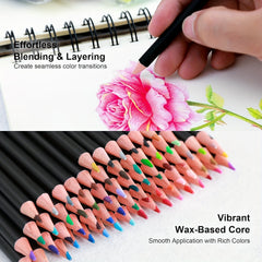 72 Colored Pencils Professional Artistic Sketching & Drawing Pencils