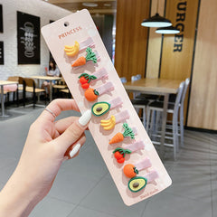 Cartoon Animal Fruit Hair Clips For Baby Girls