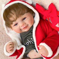Realistic Reborn Youngsters Doll with Rooted Hair Soft Silicone Vinyl 3D Skin