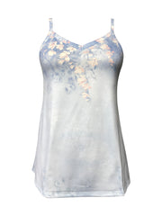 Floral Print V Neck Cami Top Sleeveless Summer Top