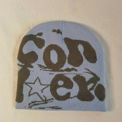 Y2K Beanie Cap Hip Hop 90s Knitted Wool Hats Unisex