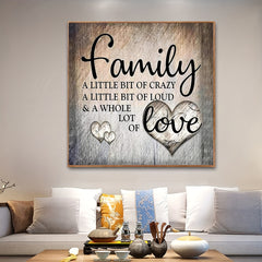 DIY Round Diamond Painting LOVE Text 30x30cm