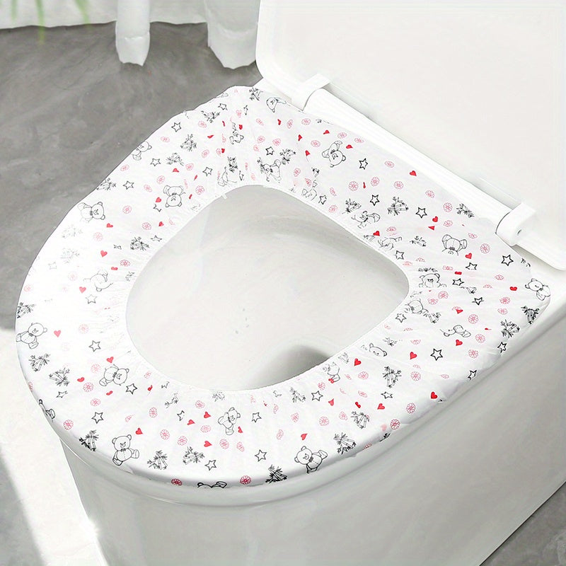 10pcs Disposable Toilet Seat Covers Large Waterproof Potty Covers Germ Protect