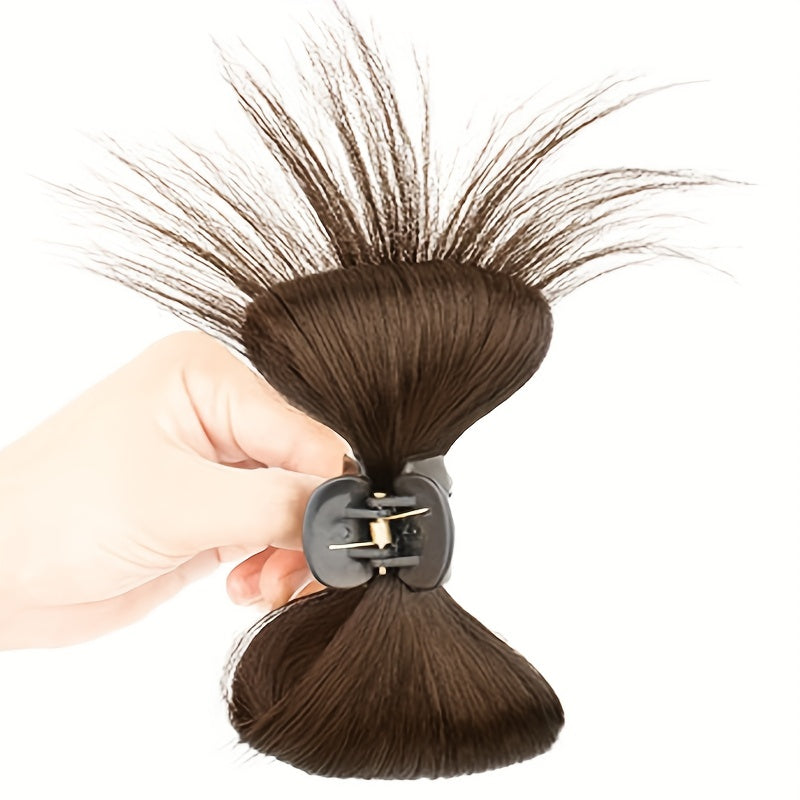 Feather Shuttlecock Hair Bun Clip Synthetic Fiber Hair Extensions