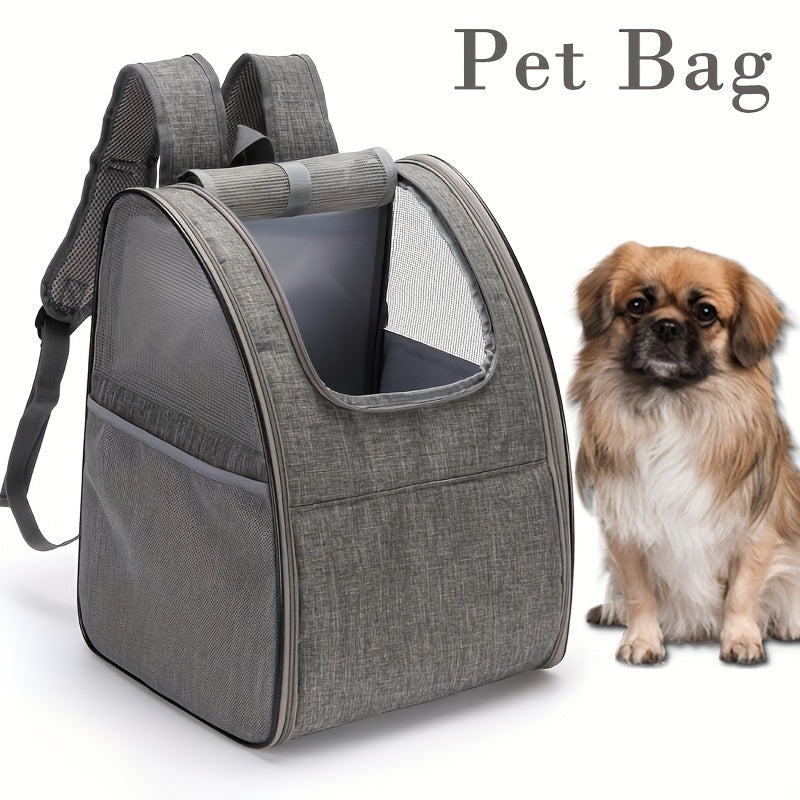 Mesh Breathable Foldable Pet Backpack Outgoing Cat Bag