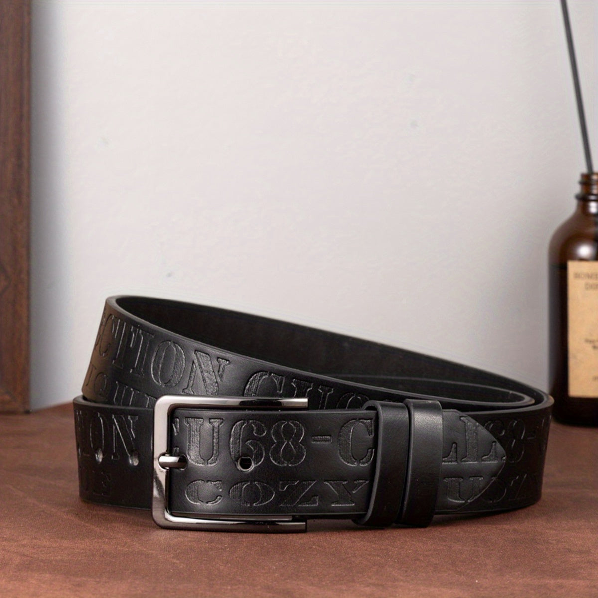 Body Single Jack Dress Belt Men's Alloy Needle Buckle PU Belt