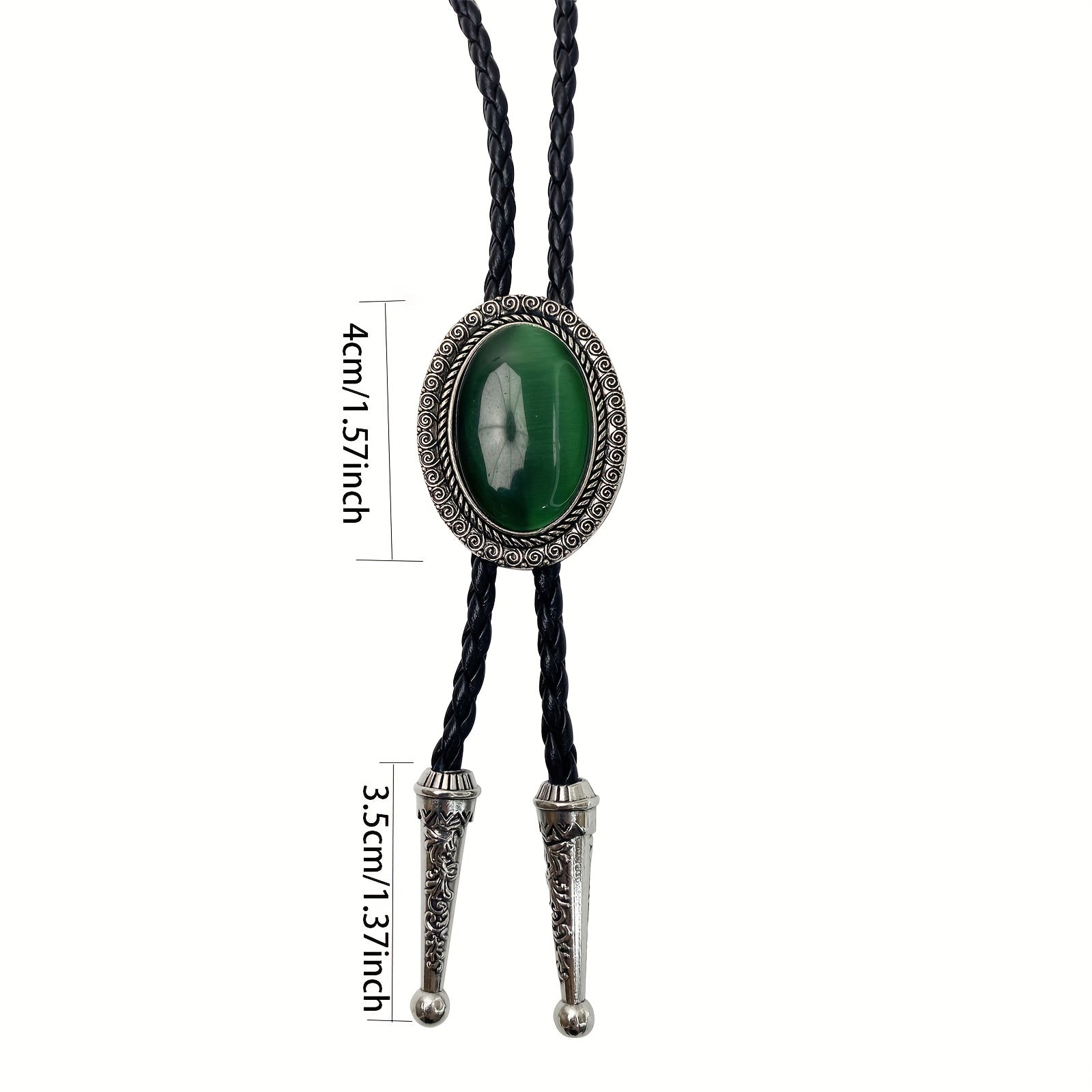Men's Green Gem Tie Adjustable Neckties Clothing Accessories