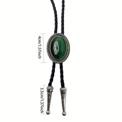 Men's Green Gem Tie Adjustable Neckties Clothing Accessories