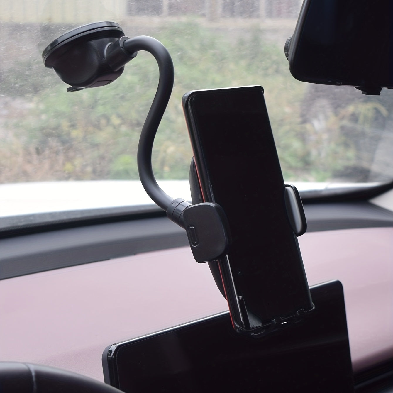 Car Phone Navigation Bracket Center Console Suction Cup Bracket