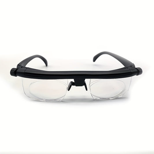 Men's Adjustable Reader Glasses 3-6 Diopter Casual Eyewear