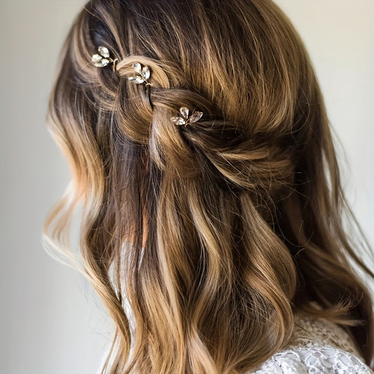 3pcs Cypsela Hairpin Bridal Head Jewelry U shaped Hairpin Wedding Head Accessori