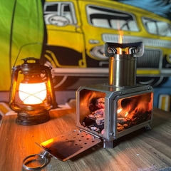 Portable Stainless Steel Wood Stove for Camping