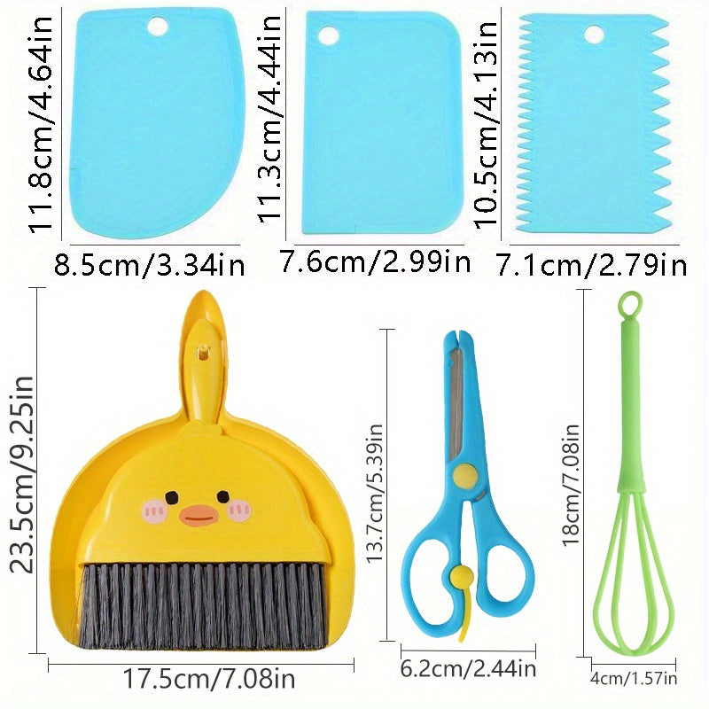 Kids Kitchen Cooking Utensils Set - Safe Plastic Toys