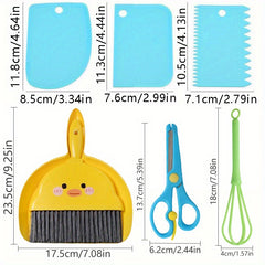 Kids Kitchen Cooking Utensils Set - Safe Plastic Toys