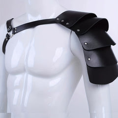 PU Leather Shoulder Armor Warrior Shoulder Armor With Belt Costume
