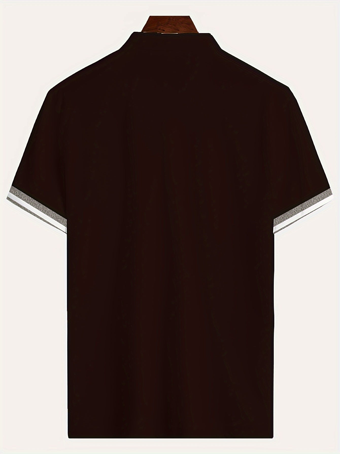 Letter Pattern Men's Block Casual Comfy Custom Fit Shirt