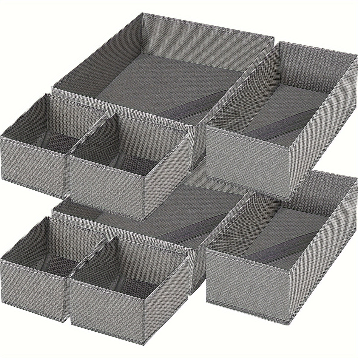 8pcs Foldable Clothes Drawer Organizer Set