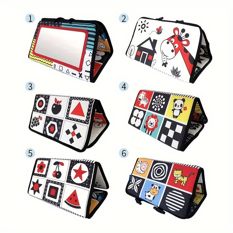 Sensory Crinkle Book, High Contrast Puzzle Toy for Youngsters