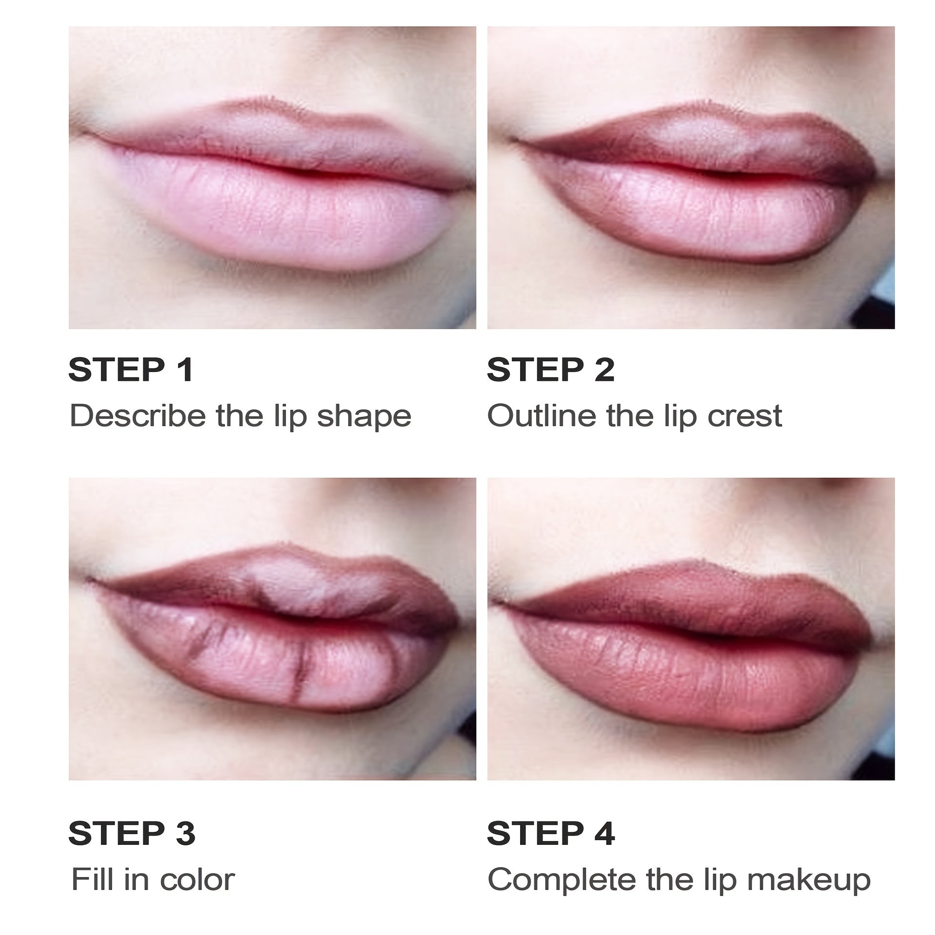 Matte Lip Liner Pencils Set 12 Assorted Colors Soft Waterproof Long Lasting