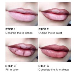 Matte Lip Liner Pencils Set 12 Assorted Colors Soft Waterproof Long Lasting