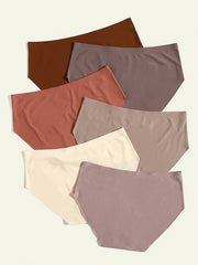 6 Pcs Women's Seamless Bikini Panties Micro Elastic Lingerie & Underwear