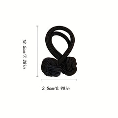 2pcs Knotted Hair Tie Elastic Hair Rope Ponytail Holder Hair Accessories