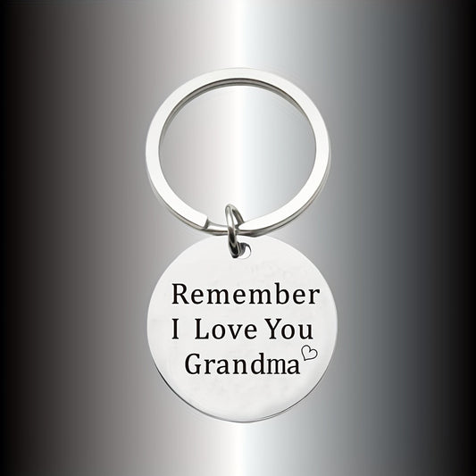 Round Metal Key Chain Pendant Mother's Gift Christmas Gift