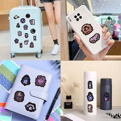 60pcs Halloween Stickers Vinyl Waterproof Ghost Skeleton Stickers