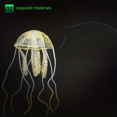 Glowing Jellyfish Ornaments for Aquariums