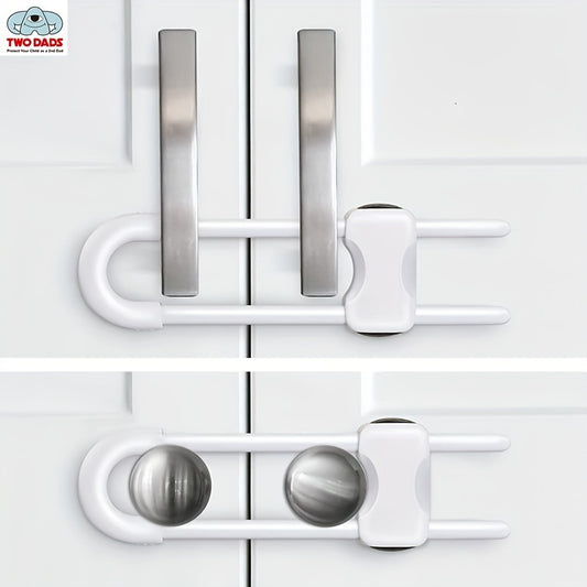 Adjustable Cabinet Locks for Kids Safety - 4 Pack