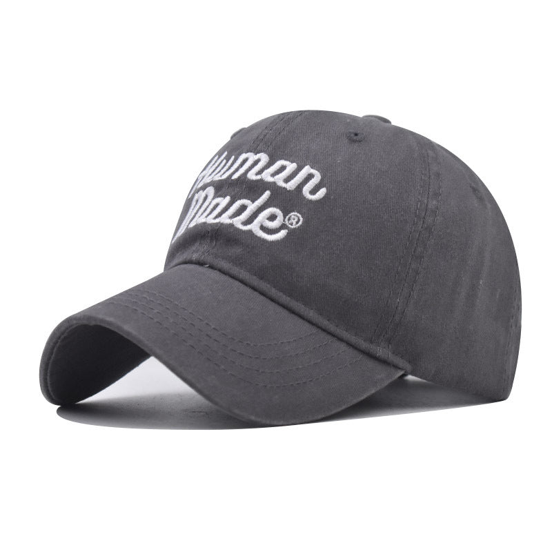 Distressed Letter Embroidery Baseball Cap for Men