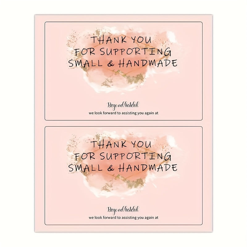 50pcs Thank You For Your Order Stickers - Gift Package Labels