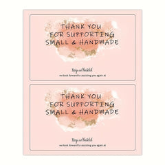 50pcs Thank You For Your Order Stickers - Gift Package Labels