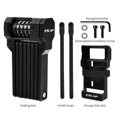 Folding Combination Lock Bike Anti Theft Accessory