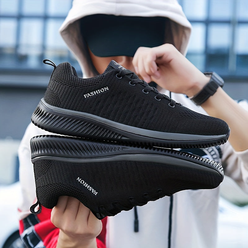 Men's Breathable Lace-up Running Shoes