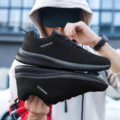 Men's Breathable Lace-up Running Shoes
