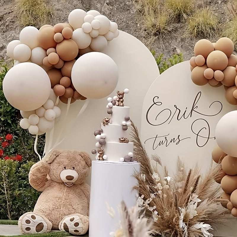 Bohemian Style Flower Ring Latex Ball Set