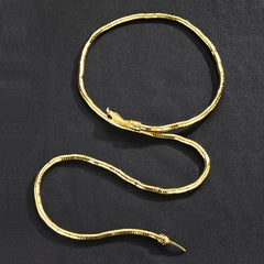 Gothic Snake Necklace Long Chunky Snake Wrap Collar For Women Girls